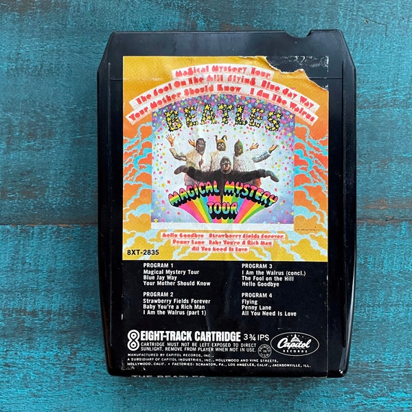 Vintage 1970 The Beatles – Magical Mystery Tour 8 Track Cartridge