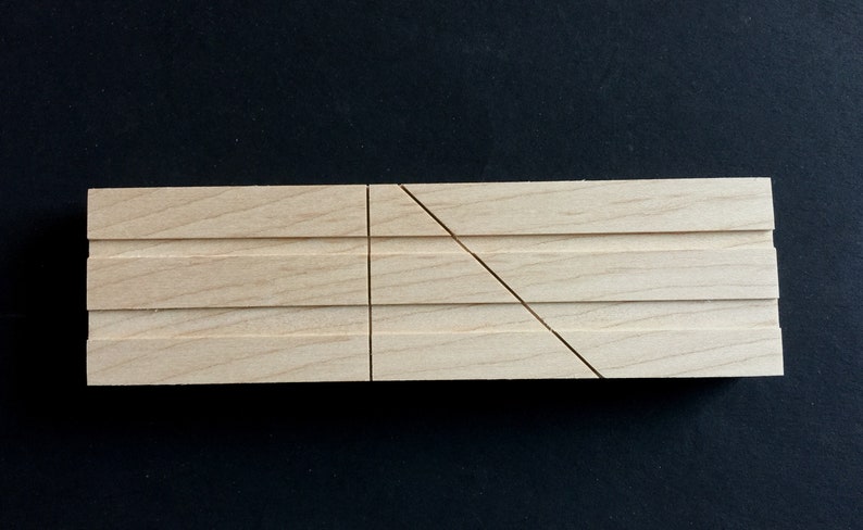 Dual Audio Tape Hardwood Splicing Block 1/4 and image 2