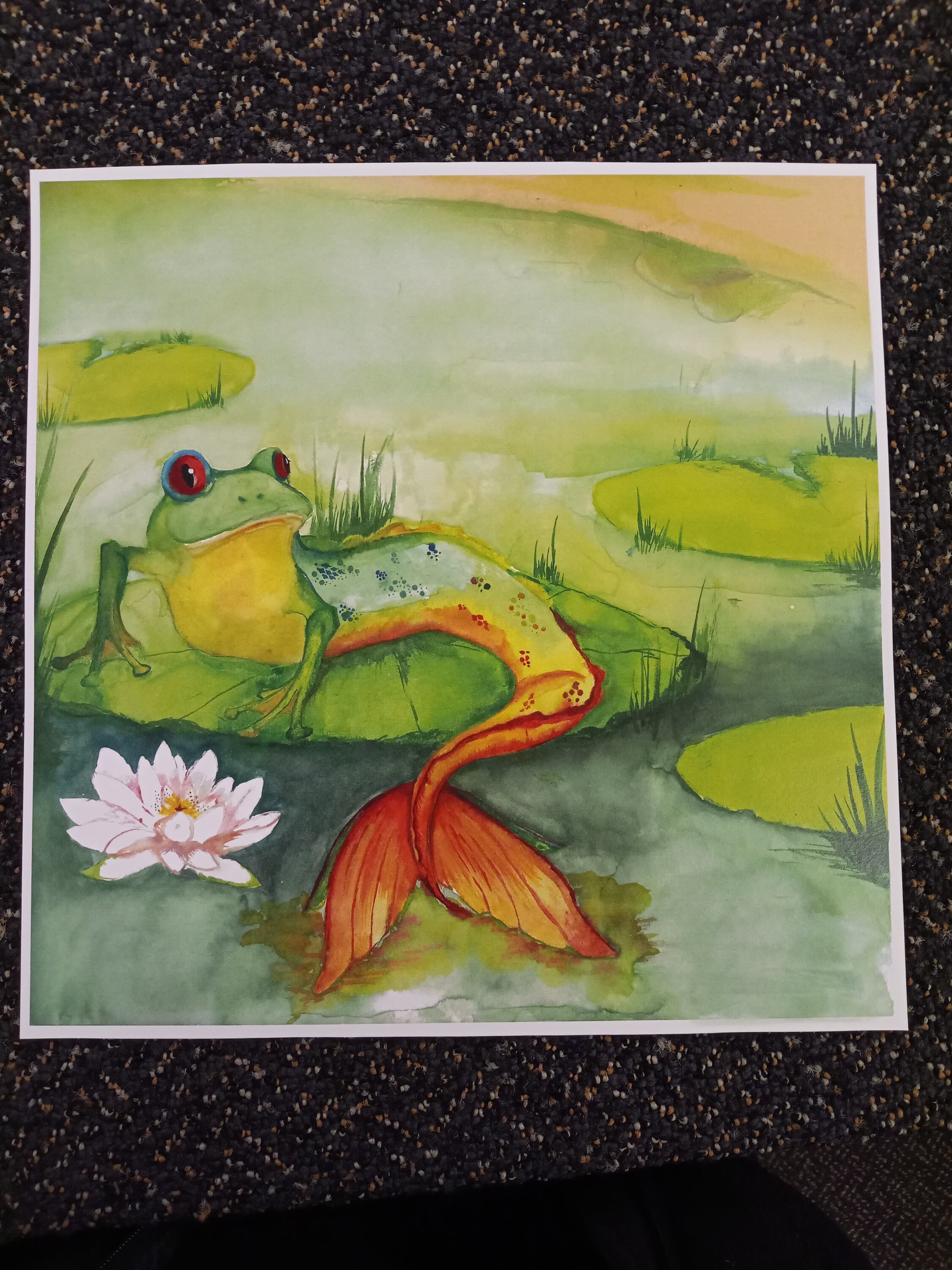 Merfrog Print - Etsy
