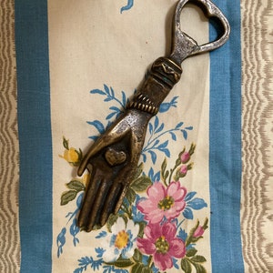 Love Token Hand Antique Bottle Opener