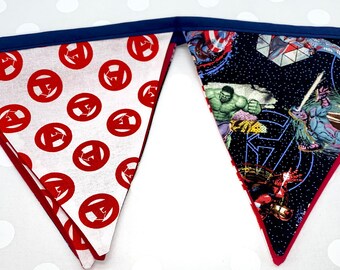 Flag Bunting Comic Book Print Banner