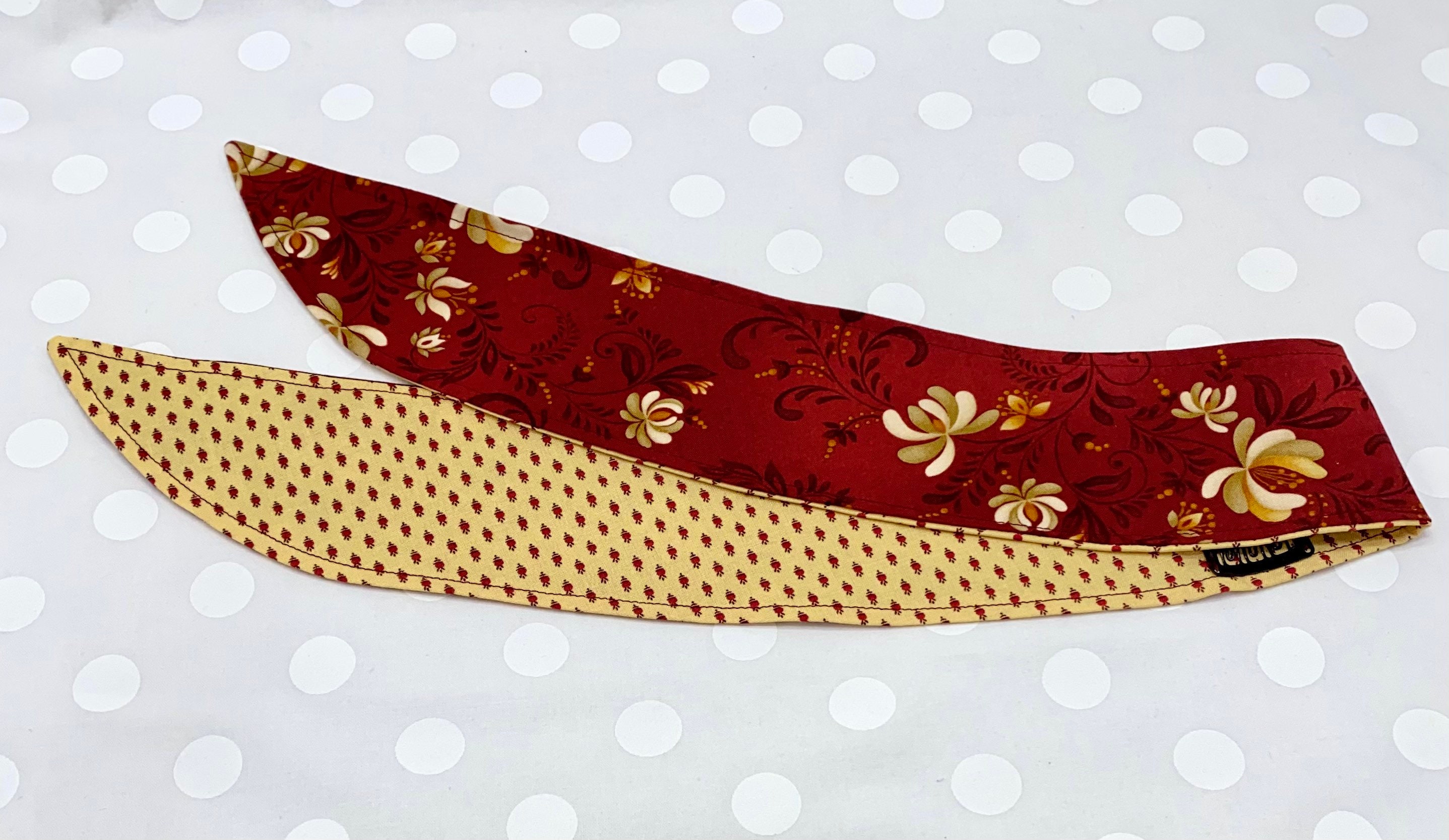 Classic Bandana Headband Non-Slip Clip-In Hair Accessory Chic Retro Style She Will Realize Her Retro - Red main image 4