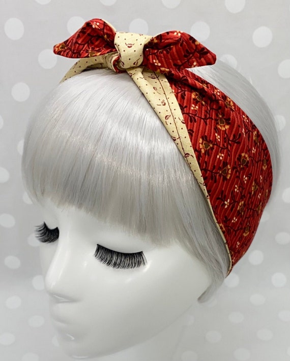 Classic Bandana Headband Non-Slip Clip-In Hair Accessory Chic Retro Style NEW** Classic Bandana Style Clip-In Headband – Stay There  main image 3