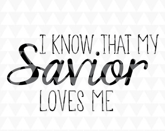 I Know My Savior - Etsy