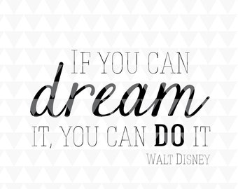 Dream It Do It Svg Etsy