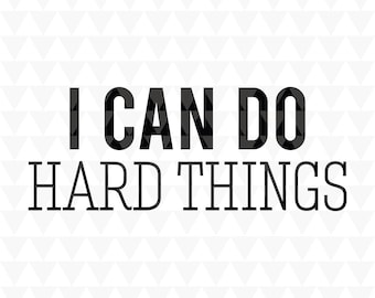 Letrero para el aula: "Puedo superar las dificultades", frase motivadora para el aula (SVG, PDF, JPEG)