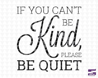 Letrero para aula "Amable y tranquilo" - Decoración de pared imprimible (SVG, PDF, JPEG)