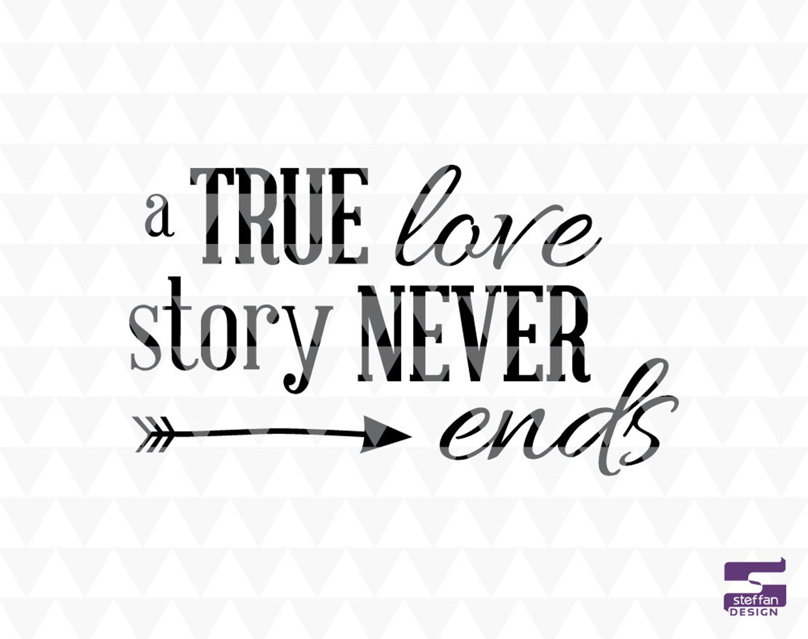 A true love story never ends SVG PDF JPEG cricut | Etsy