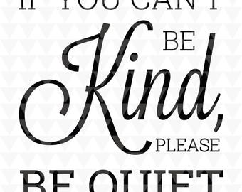 Kind Quiet Classroom-bord afdrukbare SVG | Poster klasregels | Docentdecoratie | Be Kind-muurkunst | Afdrukbaar op school