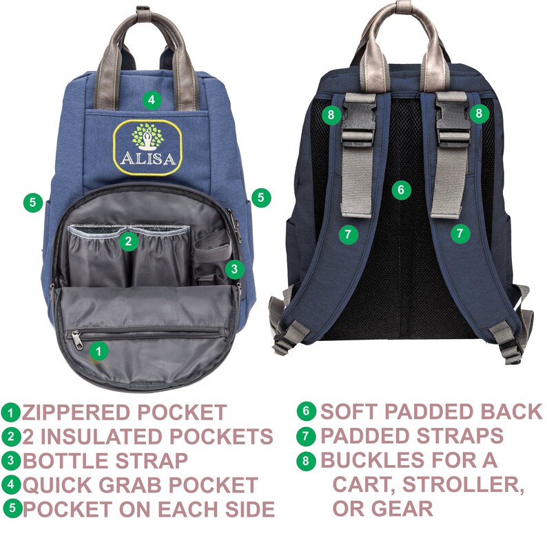 Backpack Personalized Yoga Backpack Gift For Her Etsy