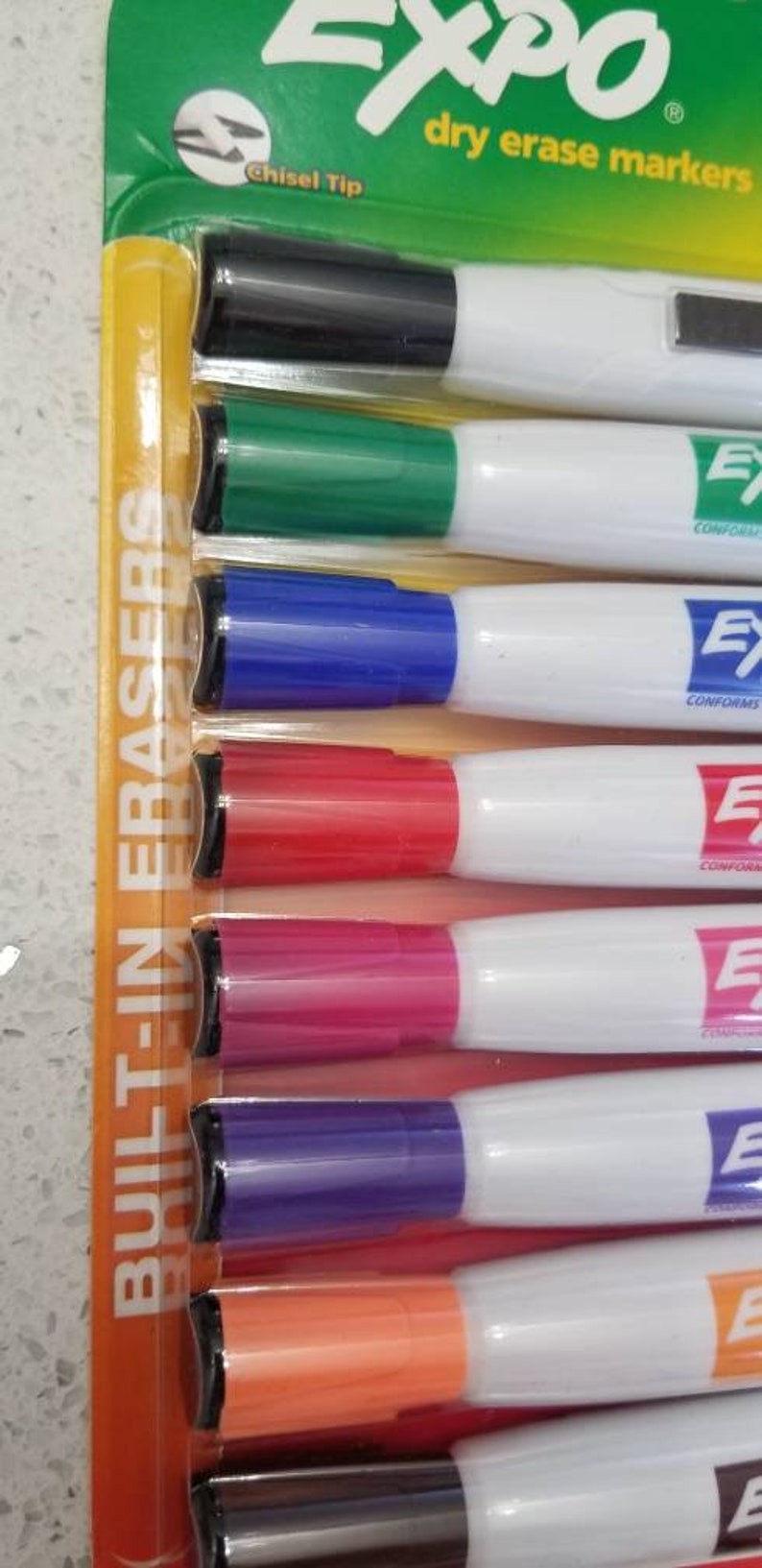 Dry Erase Markers with Eraser 8 Colors Chisel Tip Etsy
