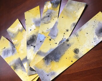 Loyal Badger Wizard House Inspired Watercolor Bookmark