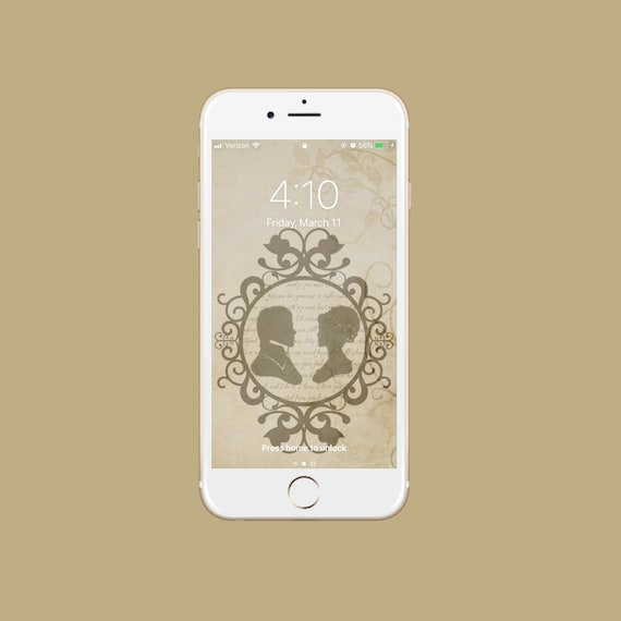 Pride and Prejudice Inspired Phone Wallpaper