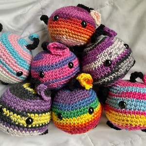 Pride Junimo Crochet Amigurumi Stardew Valley Inspired (Lesbian, Gay, Bisexual, Transgender, Asexual, Nonbinary, Pansexual)