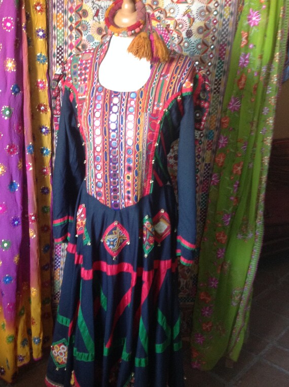 OOAK AMAZING Kalbelia gypsy ethnic embroidered dr