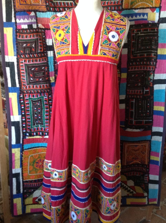 BOHO ETHNIC hippy embroidered indian dress