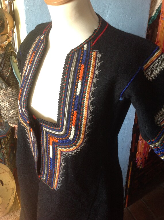 1930s , 40s HUNGARIAN EASTERN GYPSY tribal embroid
