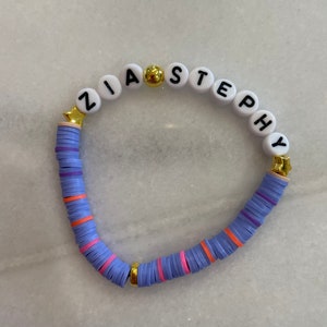 Custom beaded bracelets for kids, parents, bdays, showers...