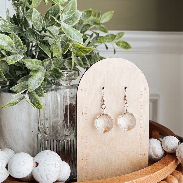 Dainty Dandelion Earrings