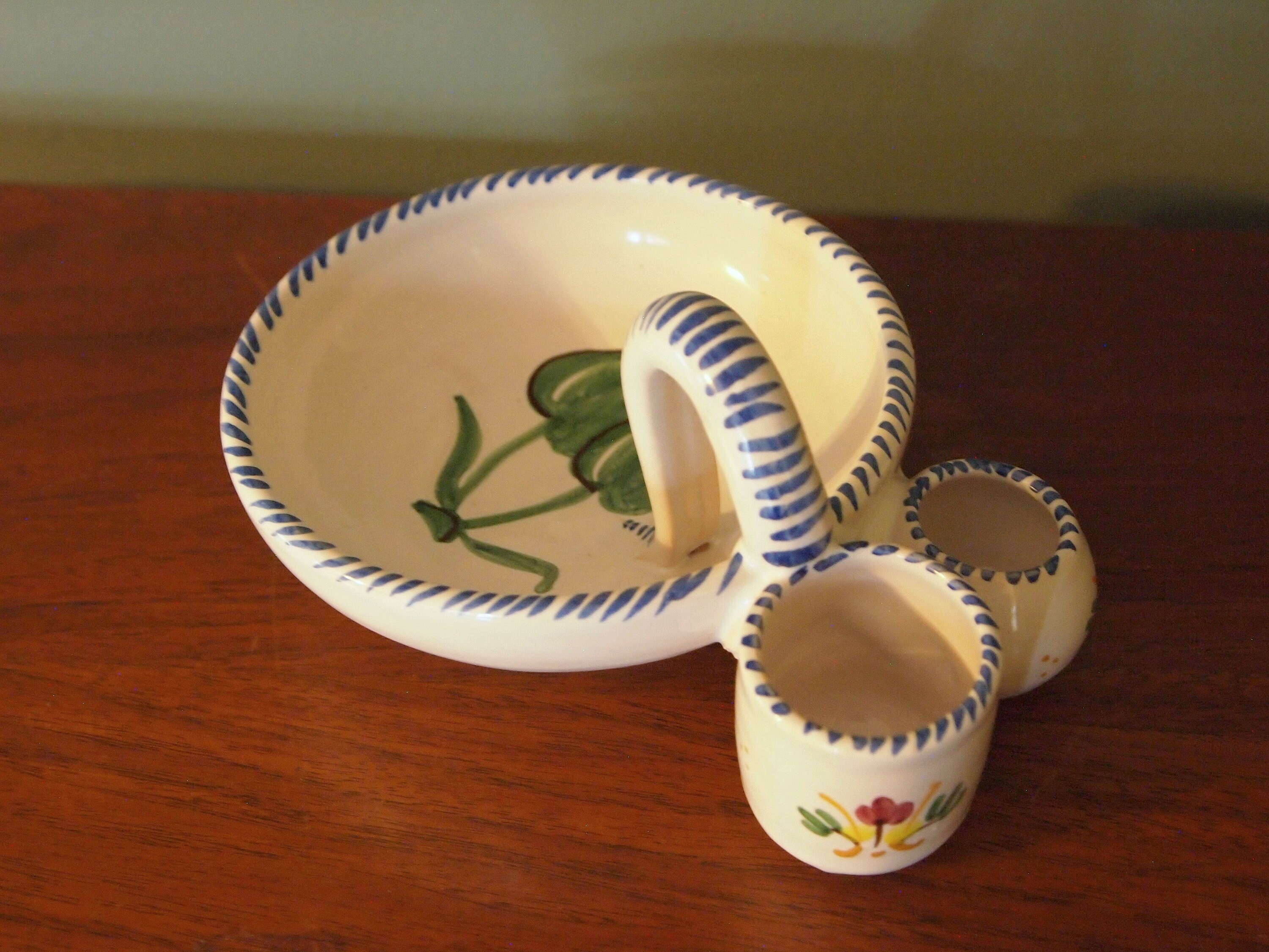 Vintage Talavera Pottery Condiment Dish Toledo Spain Etsy