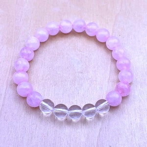 Pink Rose Quartz Bracelet | Rose Quartz Gemstone Bracelet | Pink Gemstone Bracelet | Pink Bracelet for Women Men Unisex