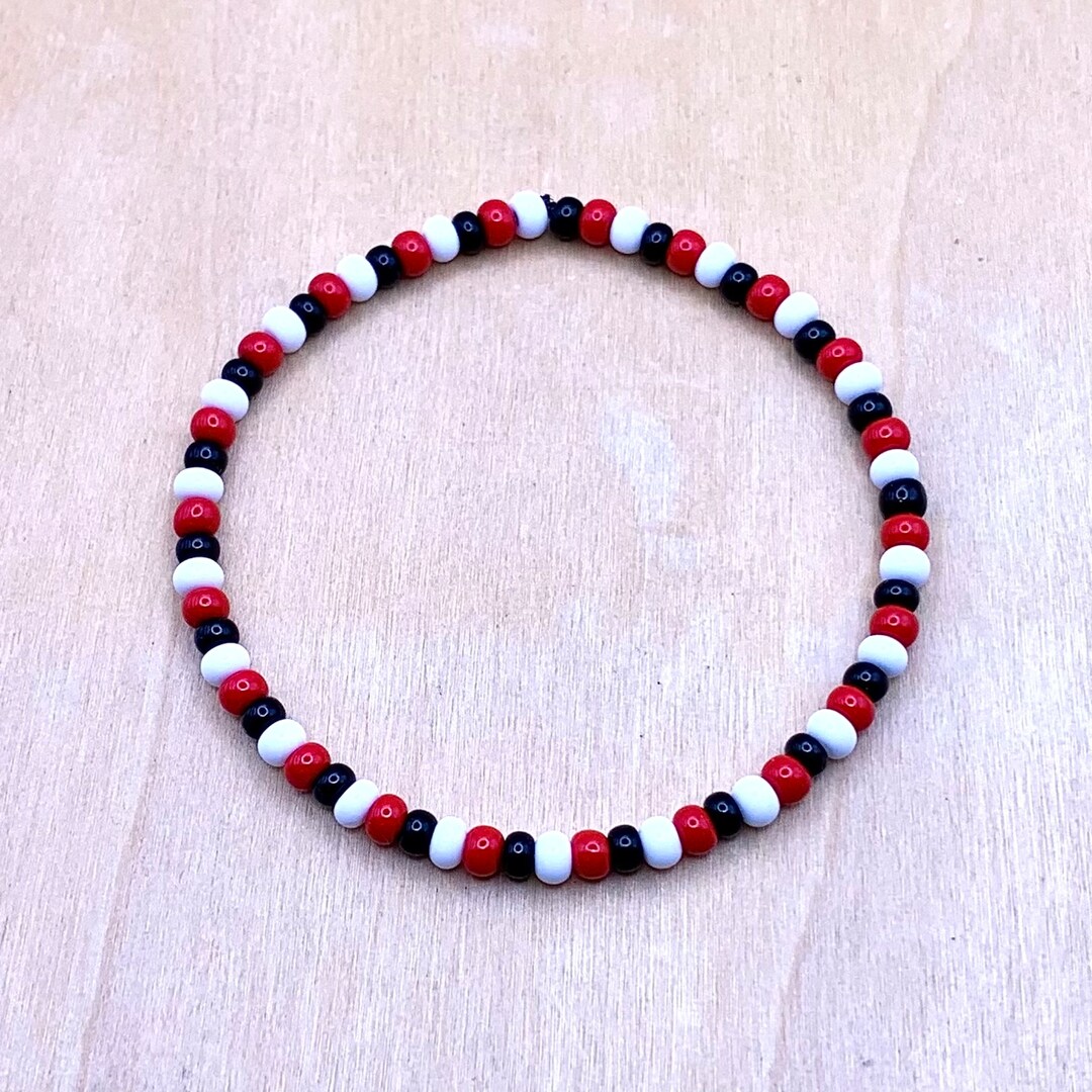 Trinidad Flag Bracelet Trinidad Bead Bracelet Trinidad Gift Trini
