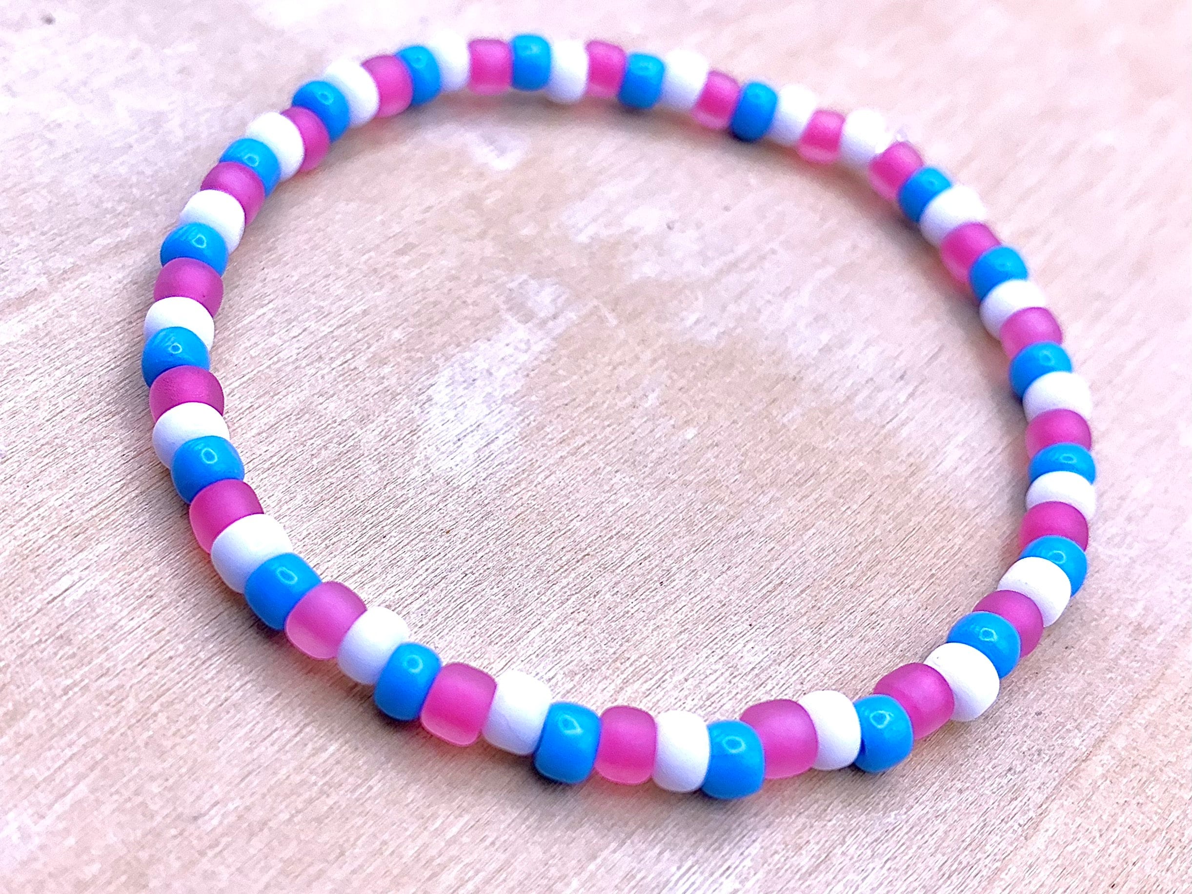 1950’s Made in FRANCE　blue×pink　bracelet 1950's Made in FRANCE blue×pink bracelet