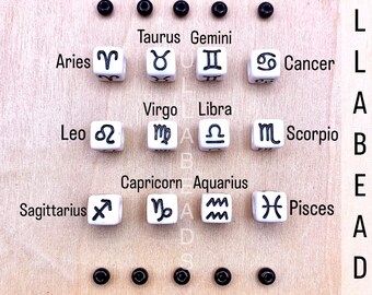 Zodiac Astrology Bracelet: Seed Bead Birthday Gift