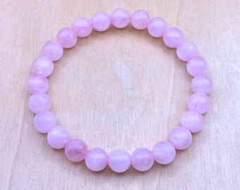 Rose Quartz Bracelet | Pink Bead Bracelet | Pink Gemstone Bracelet | All Pink Bracelet