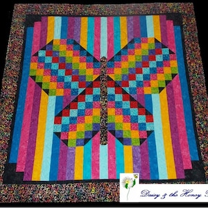Butterfly Quilt Pattern, Forever Young Quilt Pattern PDF Daisy and the Honey Bee DATHB-104 PDF