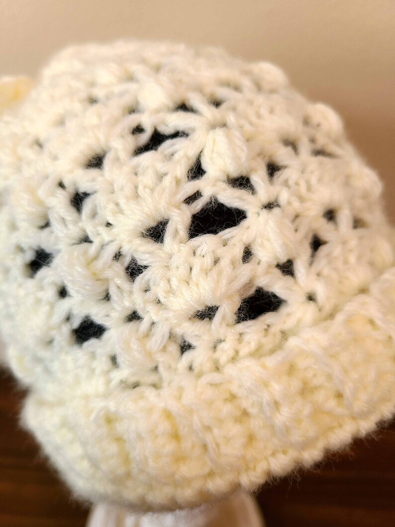 6-12 months Vanilla Bean Baby Crochet Hat