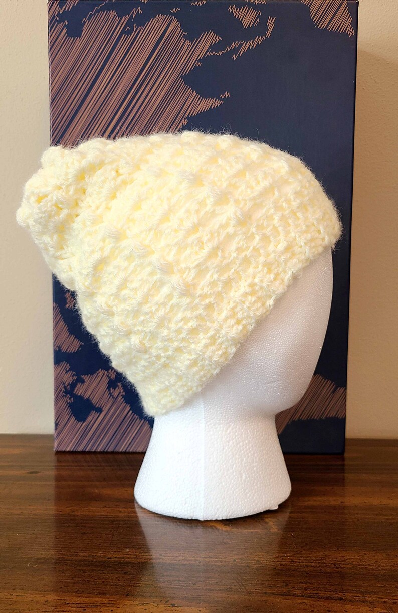 6-12 months Vanilla Bean Baby Crochet Hat