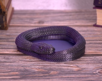 Snuggle Snake Trinket Tray- Fantasy Bookish Decor