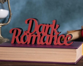 Dark Romance Bookshelf Sign | bookish Decor| Dark Academia
