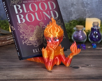 Fire Sprite Bookshelf Display- Bookish Fantasy Decor