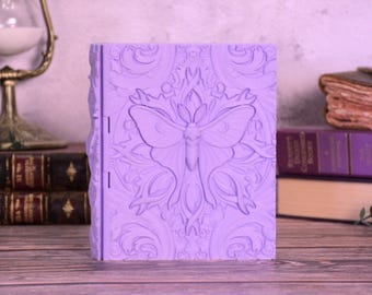 Luna Moth Tome | Fantasy Secret Book Box | Hidden Compartment | Magical Library Decor | Collector Gift