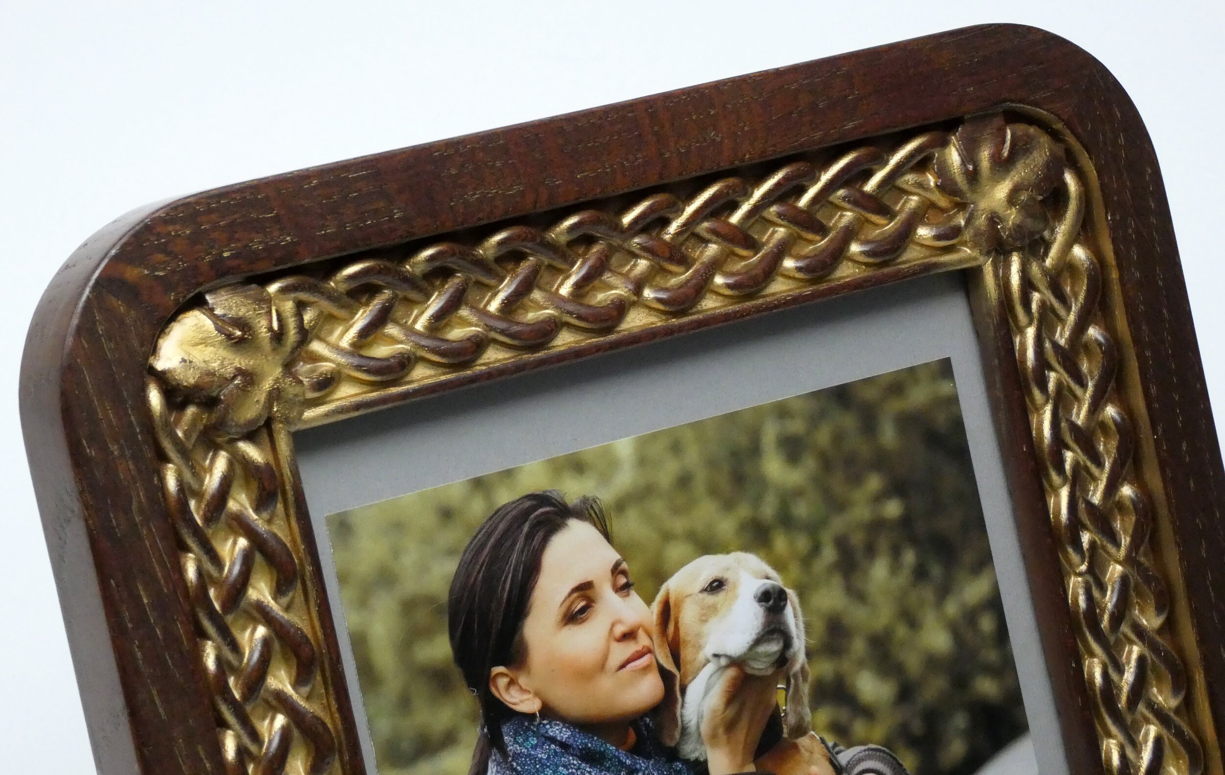 Photo Frame Oak Wood Carving Picture Frames Natural Wood Free Etsy