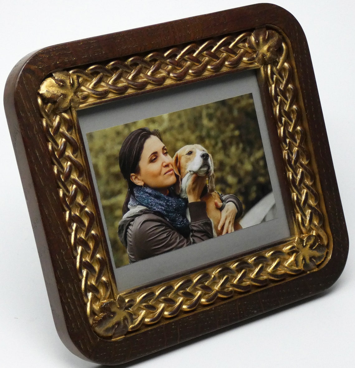 Photo Frame Oak Wood Carving Picture Frames Natural Wood Free Etsy