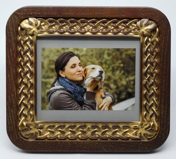 Photo Frame Oak Wood Carving Picture Frames Natural Wood Free Etsy