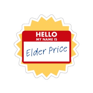 BOOK OF MORMON Broadway Musical Elder Price Sticker