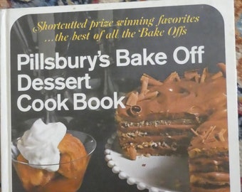Cookbook-Pillsbury's Bake Off Dessert-1971-Teen Cooking Gift Basket- Meal prep-5 star shipping