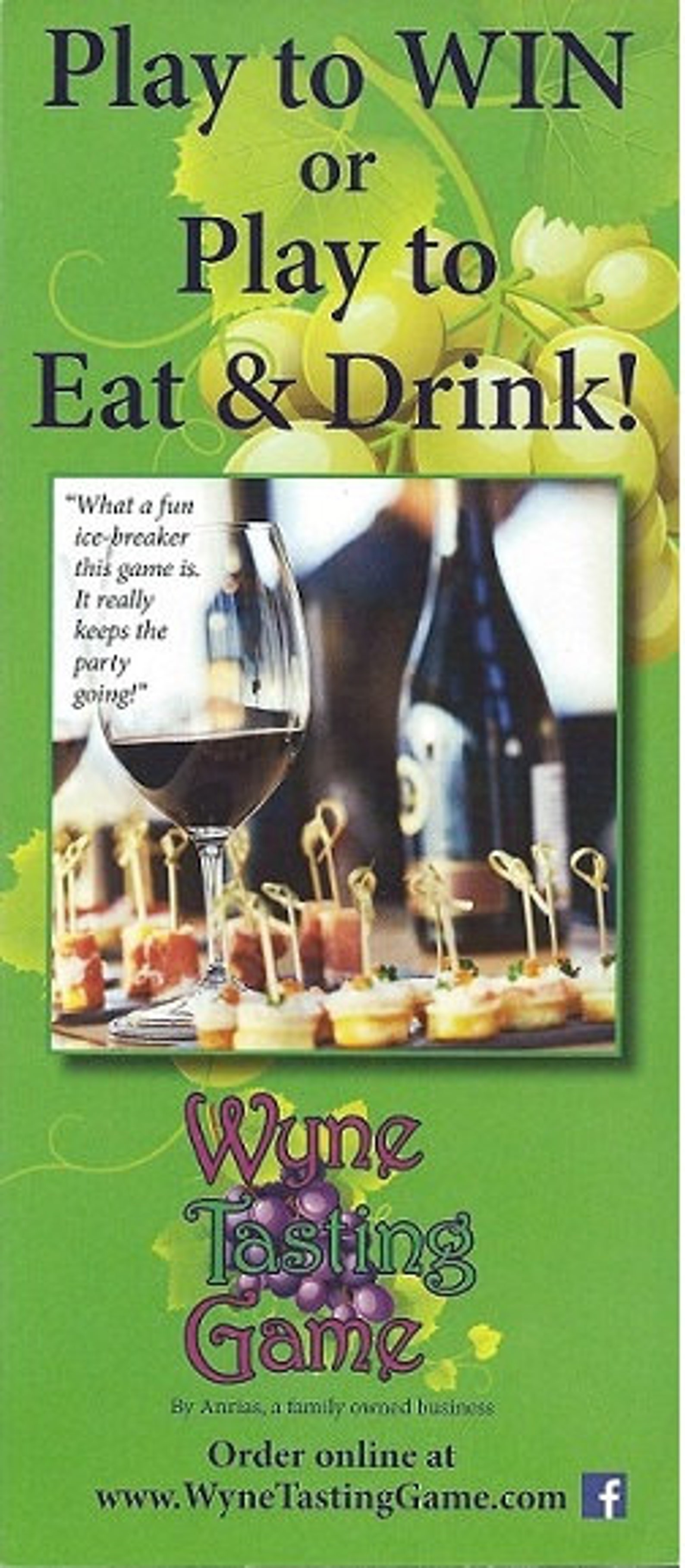Wine Gametable Top Gamewyne Tasting Game 21 Gamestocking Stuffer Etsy