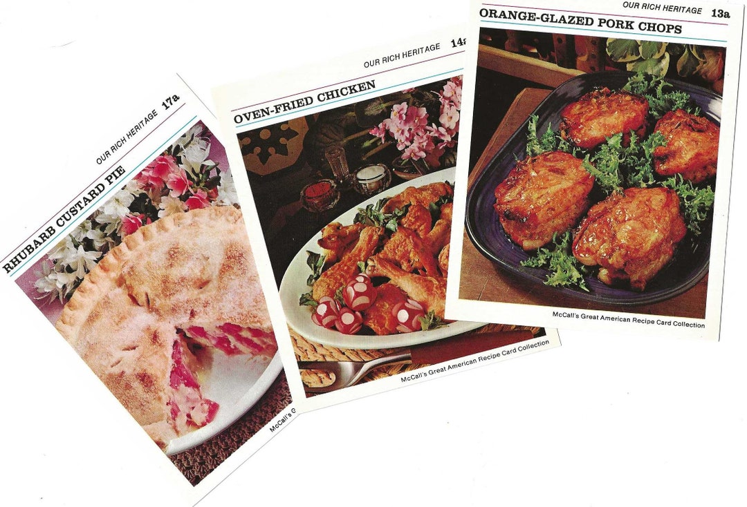 Recipe Cards-mccall's Great American Recipe Card - Etsy
