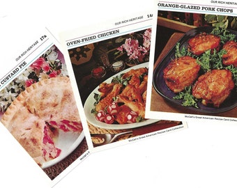 Recipe Cards-McCall's Great American Recipe Card Collection-1973-House warming gift