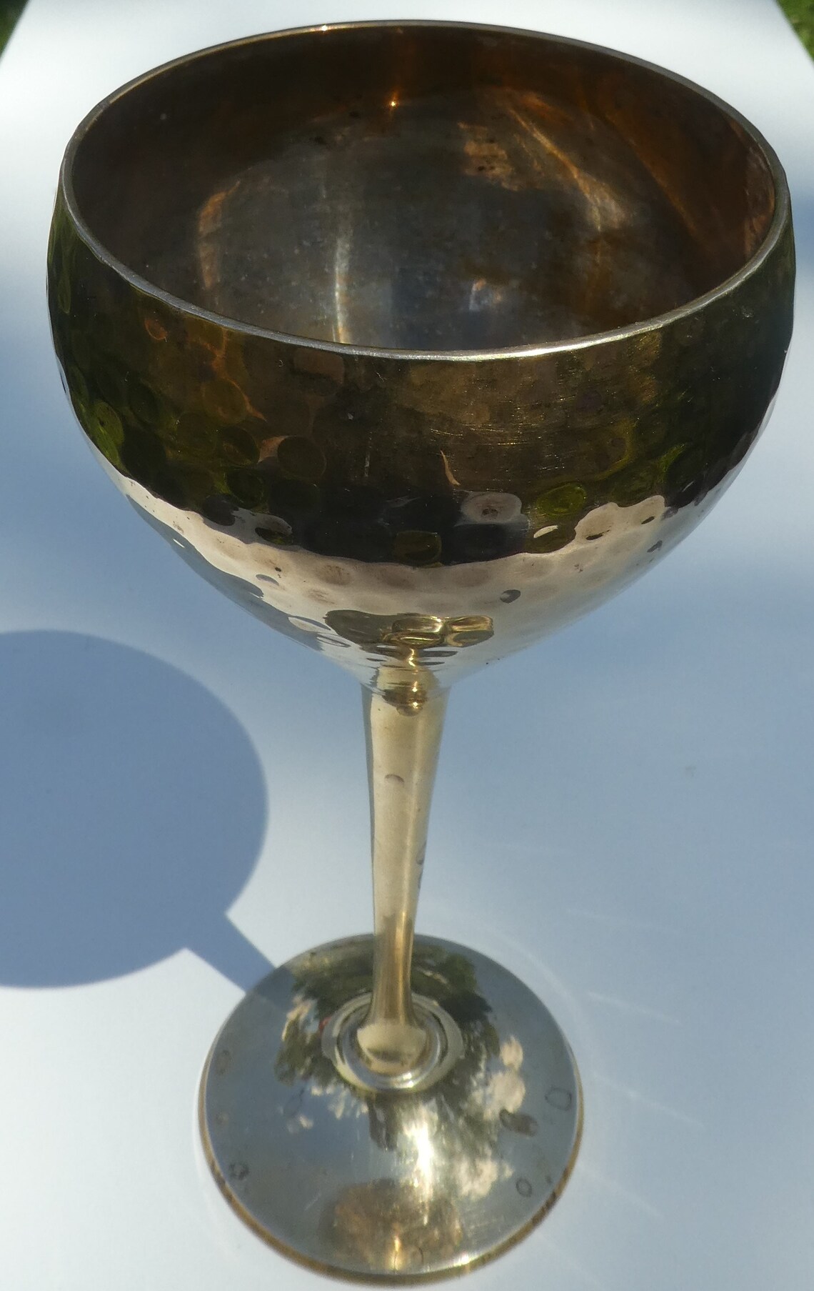 Barwarebronze Wine Gobletstemmed Ware 8 Oz Etsy