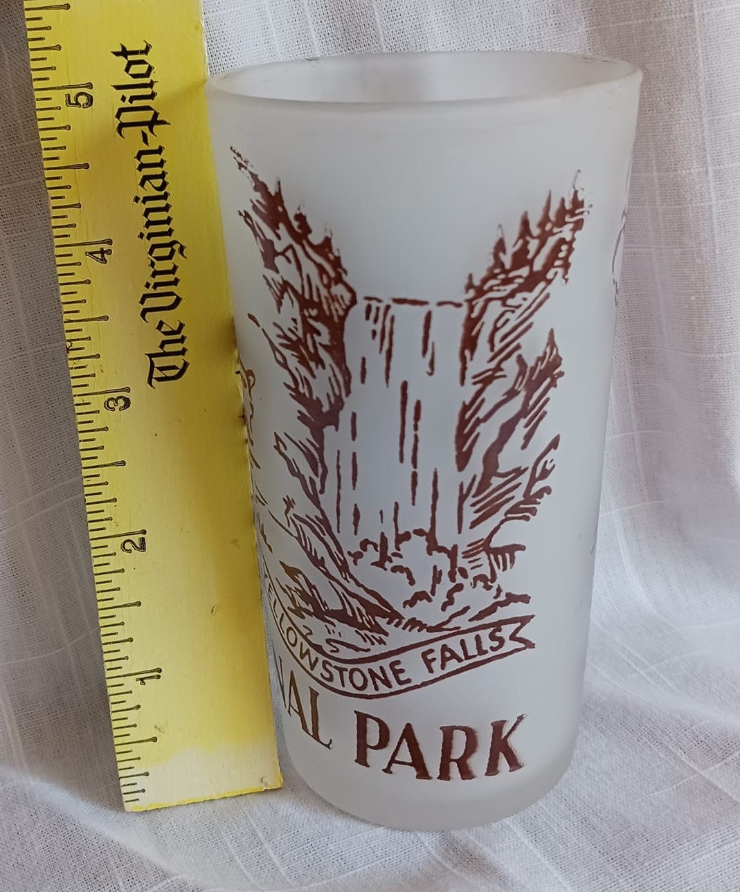 Tumblerfrosted Glassyellowstone National Park 10 Oz vintagecreate a