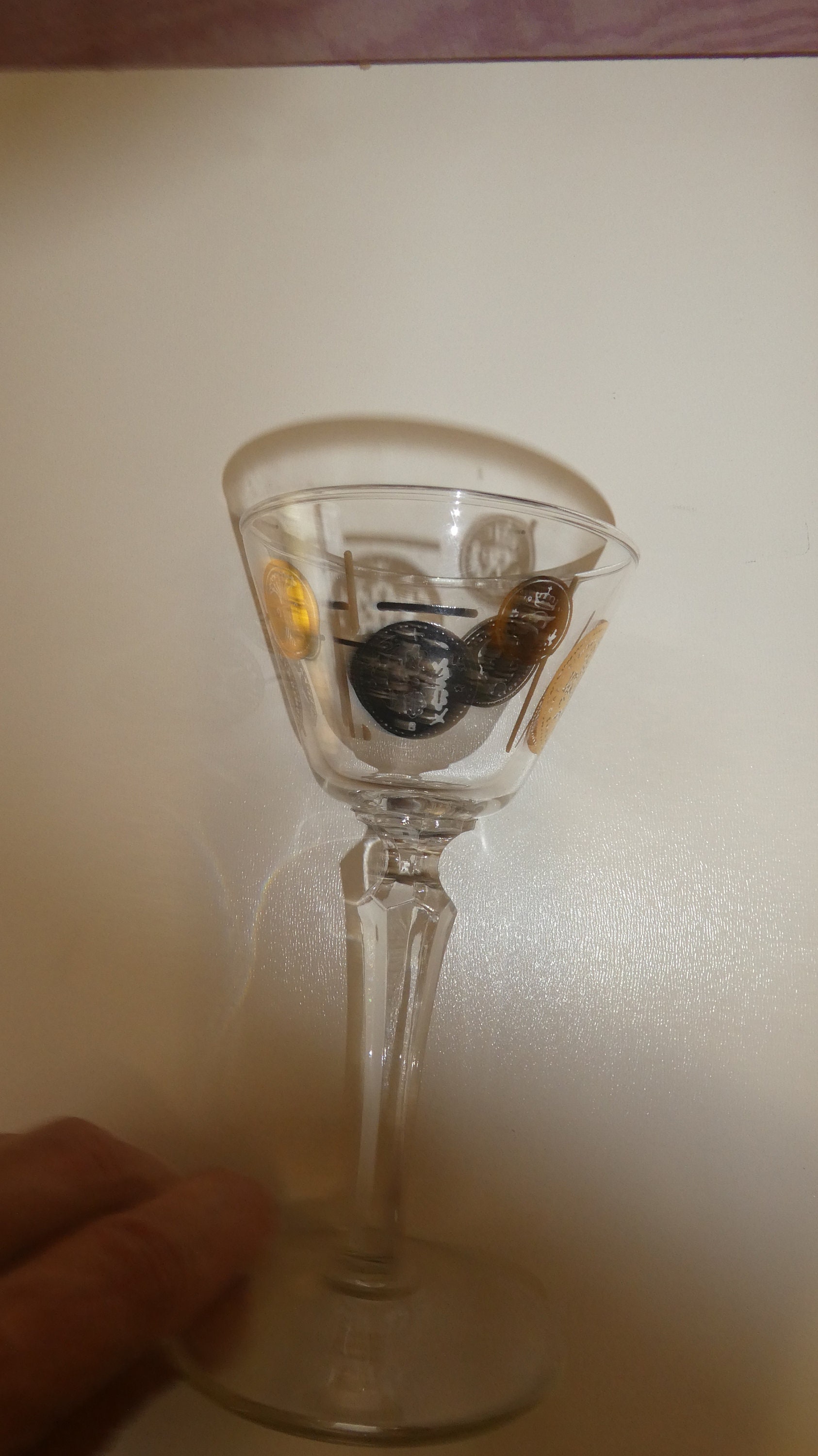 Gimlet Glass 3 oz goblet MidCenturyCoinsBirthday gift Etsy