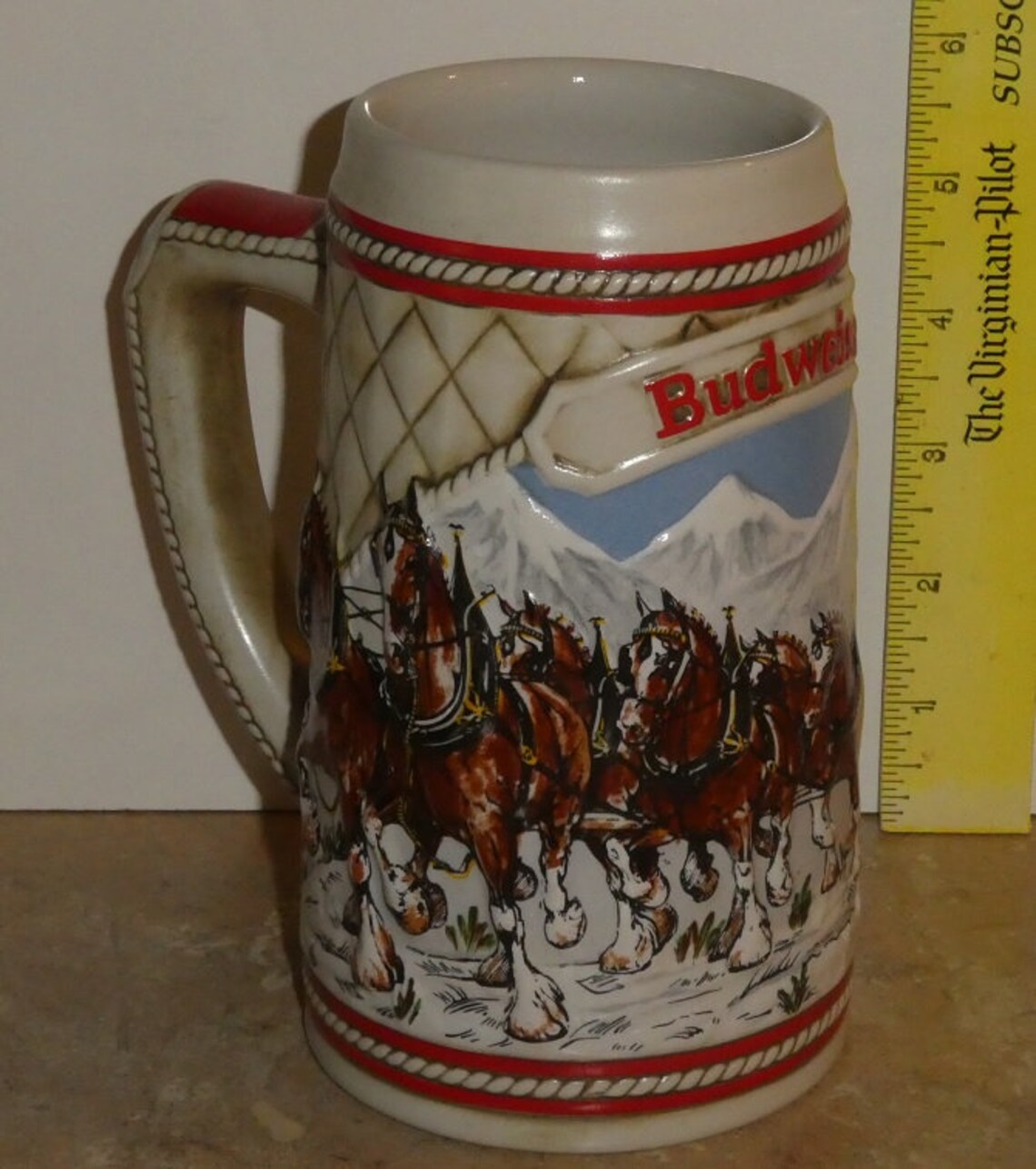 Mugbudweiserclydesdalesbar Decorbeervintagechristmas Etsy