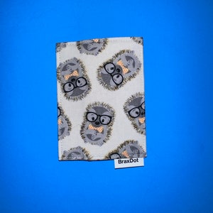 NEW Hedgehog with bow tie Minimalist Wallet with RFID protection