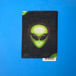 Portefeuille Alien minimaliste avec protection RFID pour carte de crédit